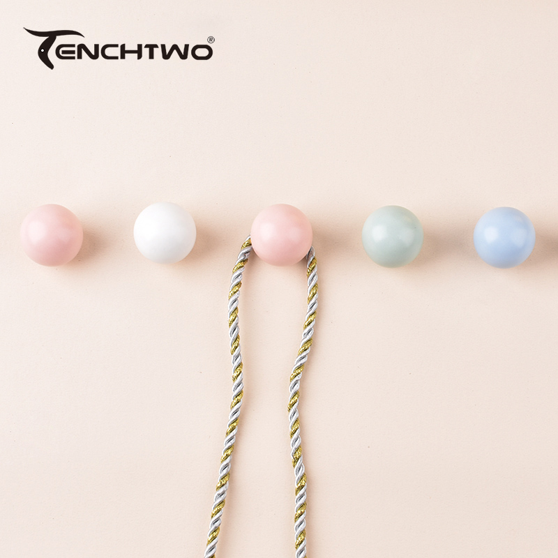 Furniture Hardware Kit - Gancio rotondo in ceramica gancio appendiabiti