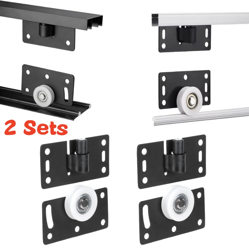 Furniture Hardware Kit - 2 Set di Rulli per Porte