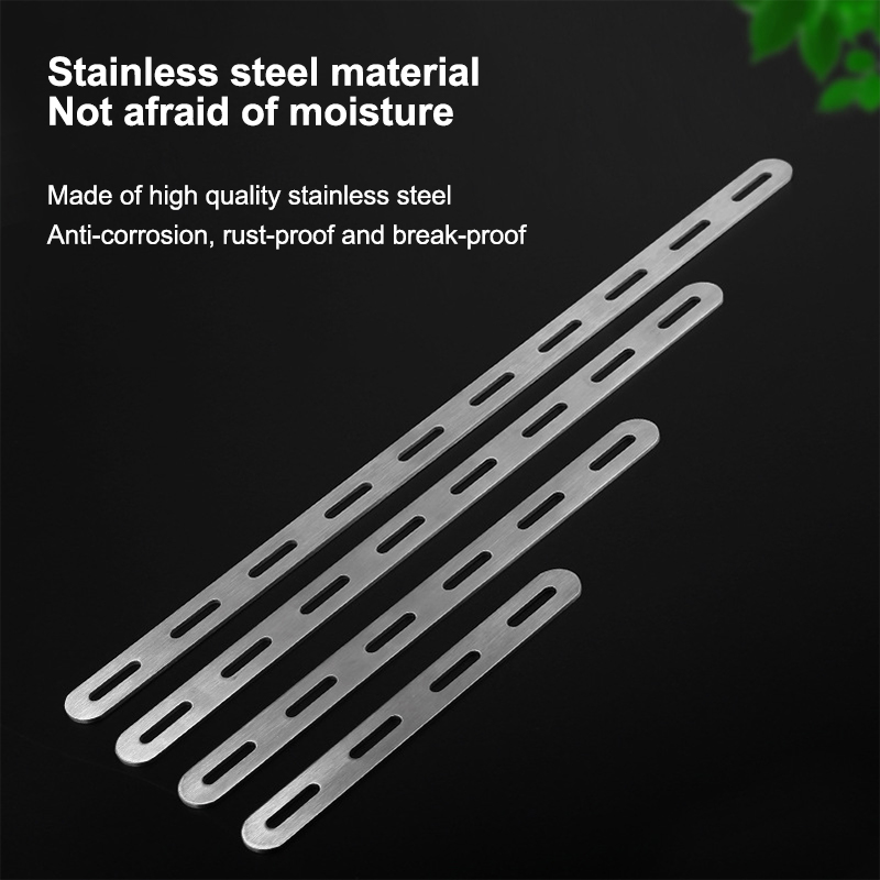 Furniture Hardware Connectors - Staffa Angolare Piatta in Acciaio Inossidabile,