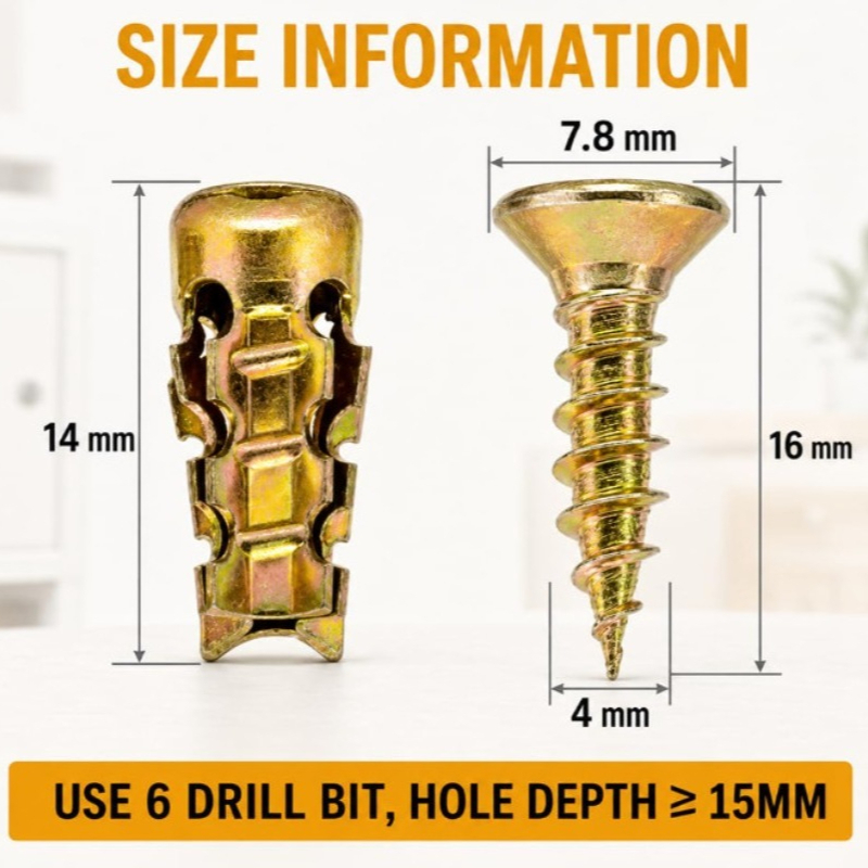 Set di viti di espansione cort - Furniture Hardware In China recensione e prezzo